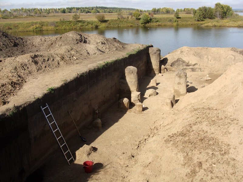 Раскопки древних допотопных слоев - потоп