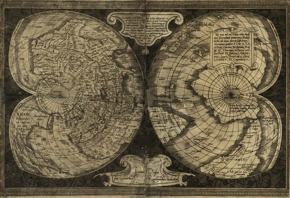 Карта Меркатора 1538