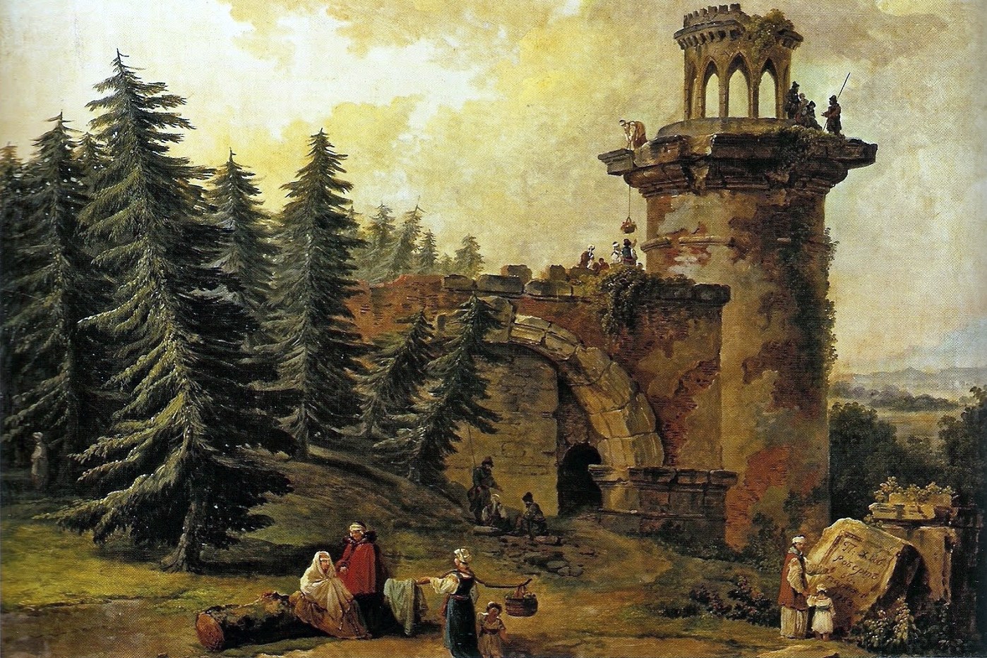 Башня-Руина в Екатерининском парке Царского Села.