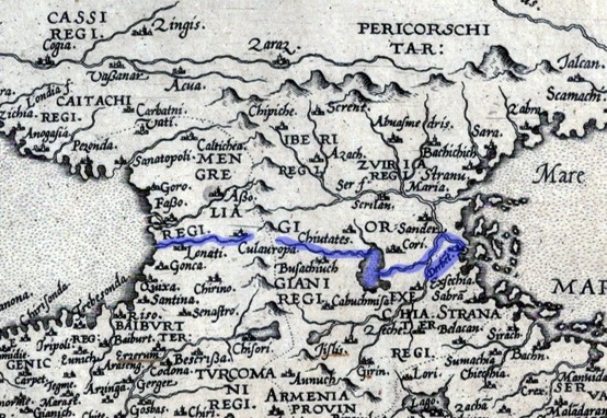 карта Кавказа