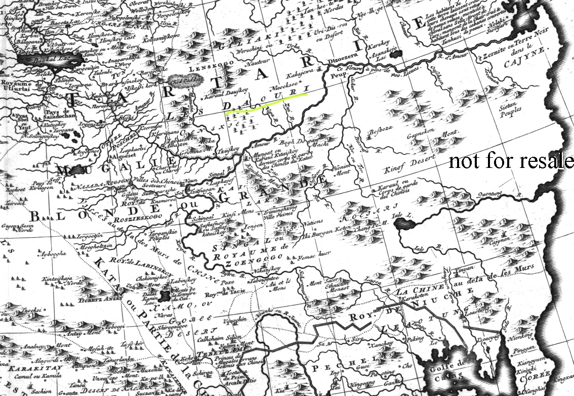 Н. Витсен карта Тартарии 1705г.