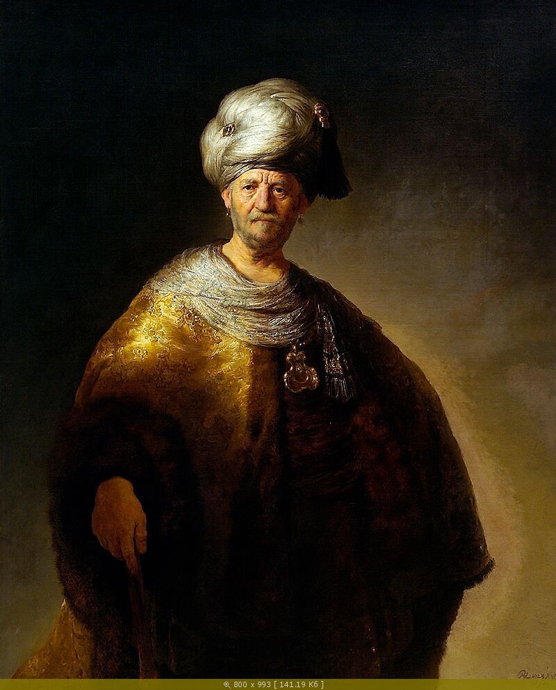 Портрет знатного славянина. Рембрандт.