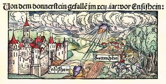Падение Энсисгеймского метеорита 7 ноября 1492г. Альбрехт Дюрер.