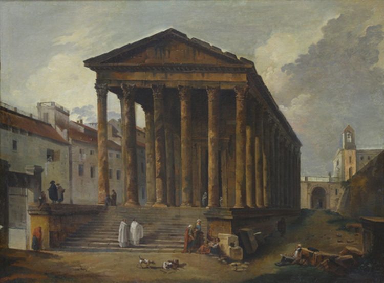Huber Robert. Ancient temple,1787.