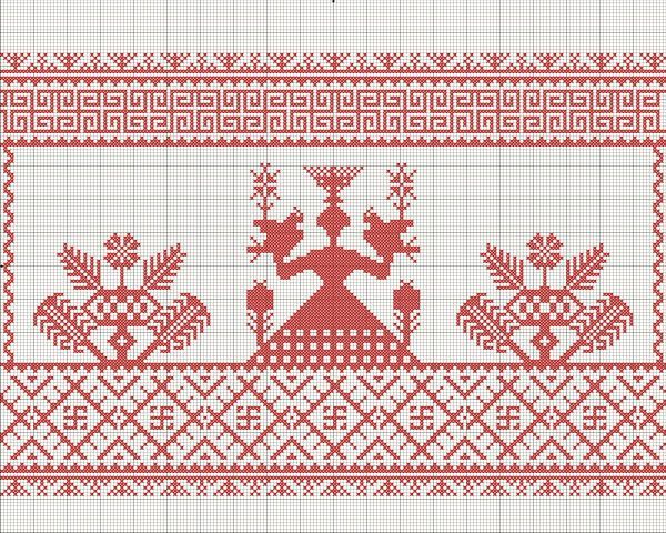 северная вышивка
