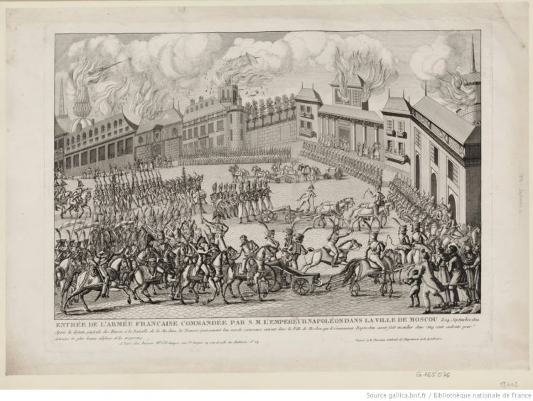 Entrée de l'Armée française commandée par S. M. l'empereur Napoléon dans la ville de Moscou : 