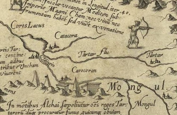 Фрагмент Карты Даниэля Келлнра 1590г.