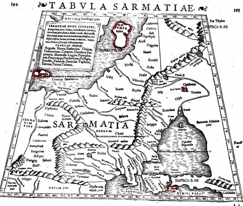 карта Птолемея