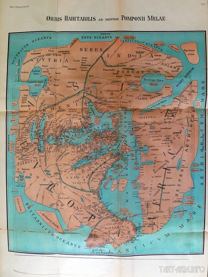 древняя карта