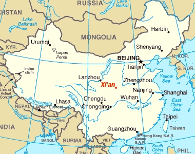 карта Китая