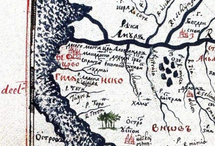 Abul-Ghazi Bajadur-chán o posunu pólů - změna pólů, potopa, Remezov, tataro-mongolské jho, staré mapy