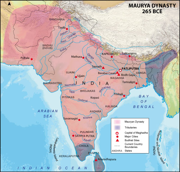 карта Индии 