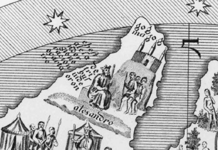 Фрагмент карты Андрэа Бианки 1436г.