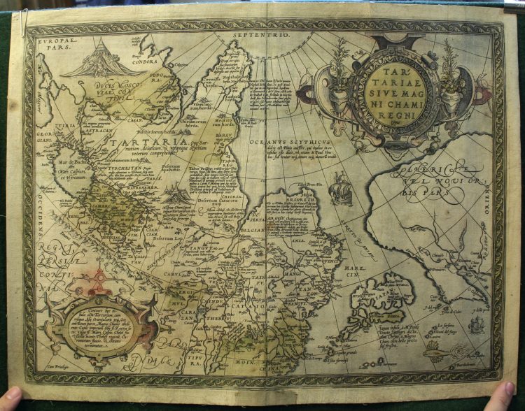 Карта Тартарии 1581г. Абрама Ортелия.