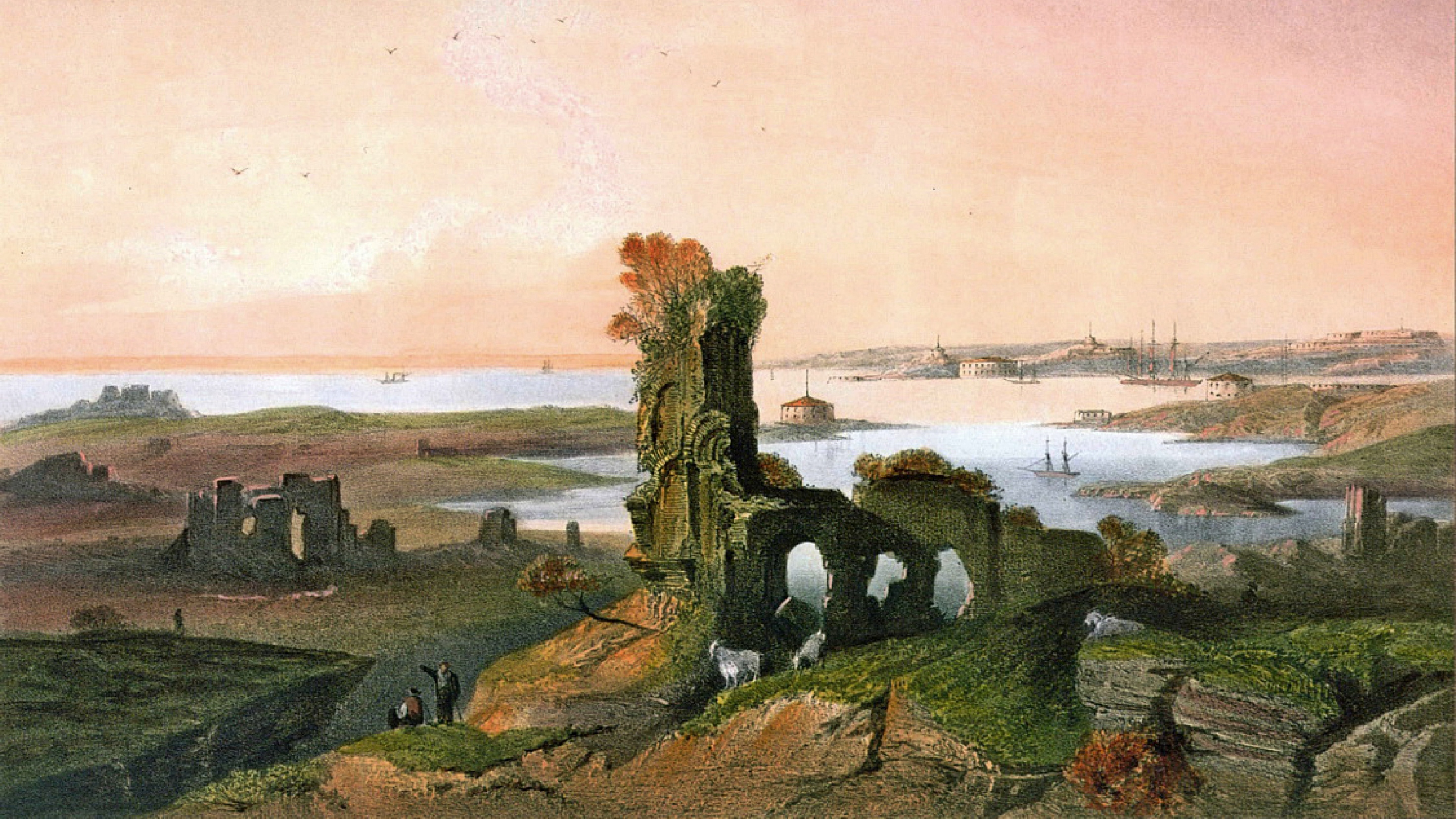 Ruins of ancient Crimea in Carlo Bossoli’s lithographs