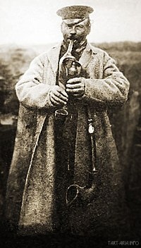 Дударь с дудой (волынкой). Брест-Литовск, конец XIXв.