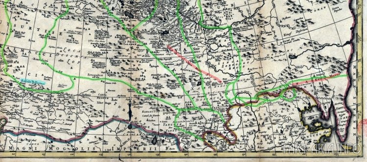Неизвестный Миллер и его История Сибири - старые карты, Тартария