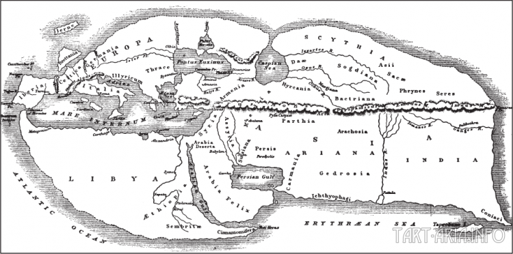 Карта Страбона