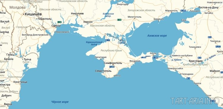 карта Крыма