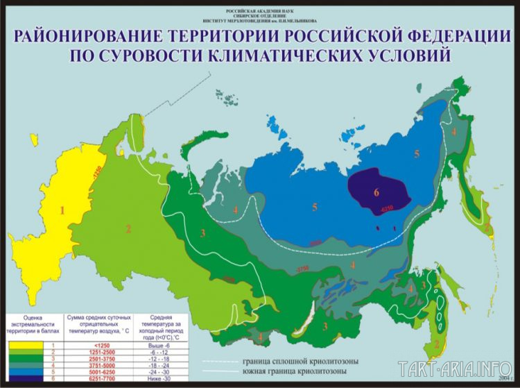 ареала Вечной мерзлоты