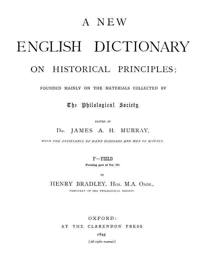 19-й век -век толковых словарей -