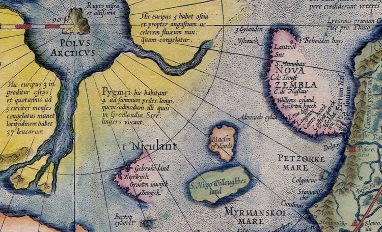 A piece of Mercator’s map.