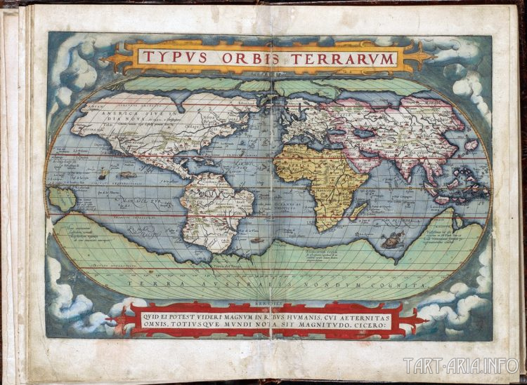 Theatrum Orbis Terrarum, Abraham Ortelius, 1571 Источник 