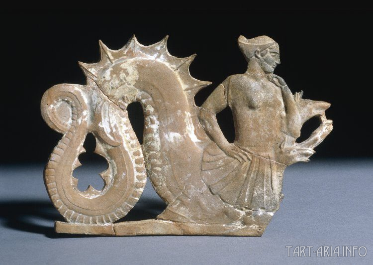 Сцилла.    Статуэтка с острова Милос, Vв. до н.э. , Британский Музей, Лондон.    Источник 