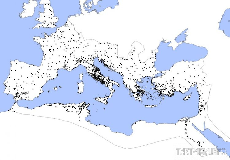 Города римского мира в имперском периоде. Источник 