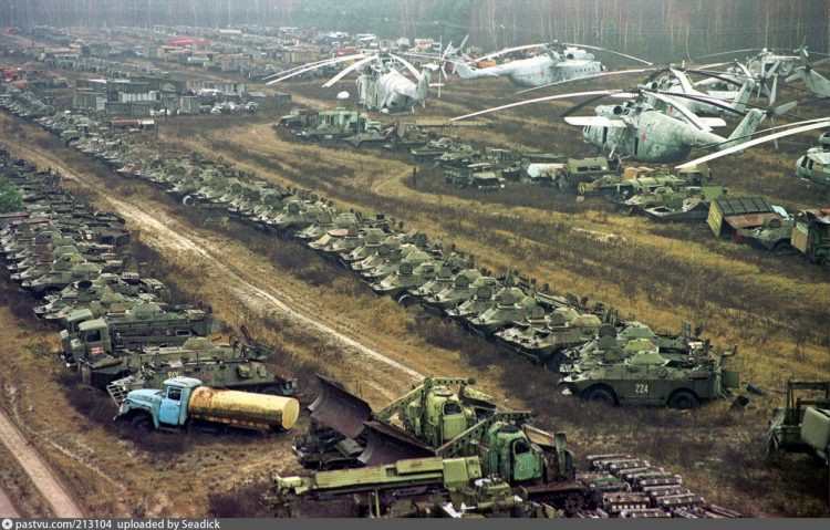Брошенная техника в Чернобыле
