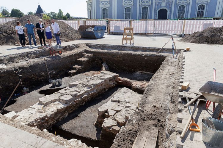 Раскопки в Тульском кремле. Сентябрь 2019 года