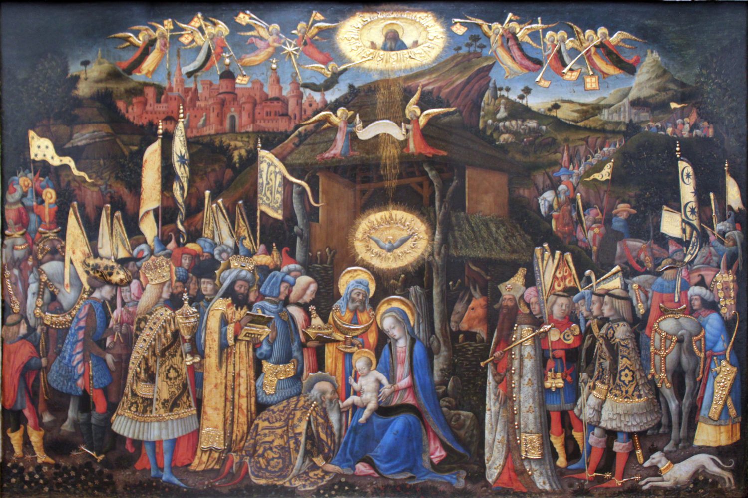 An overlooked symbol of the old civilization - «Adoration of the magi» by Antonio Vivarini (1440-1480).