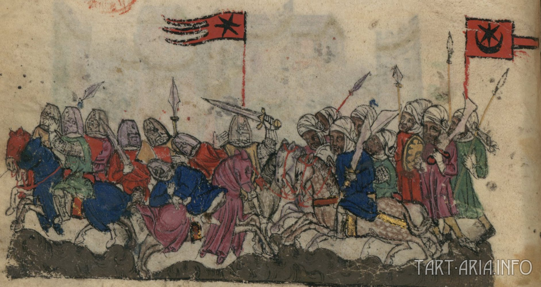 Битва при Ярмуке между Византией и Арабским исламским халифатом в 636 году.