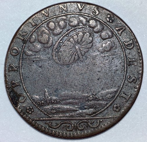 An overlooked symbol of the old civilization - Французская монета 17 века (надпись – OPPORTUNUS ADEST).