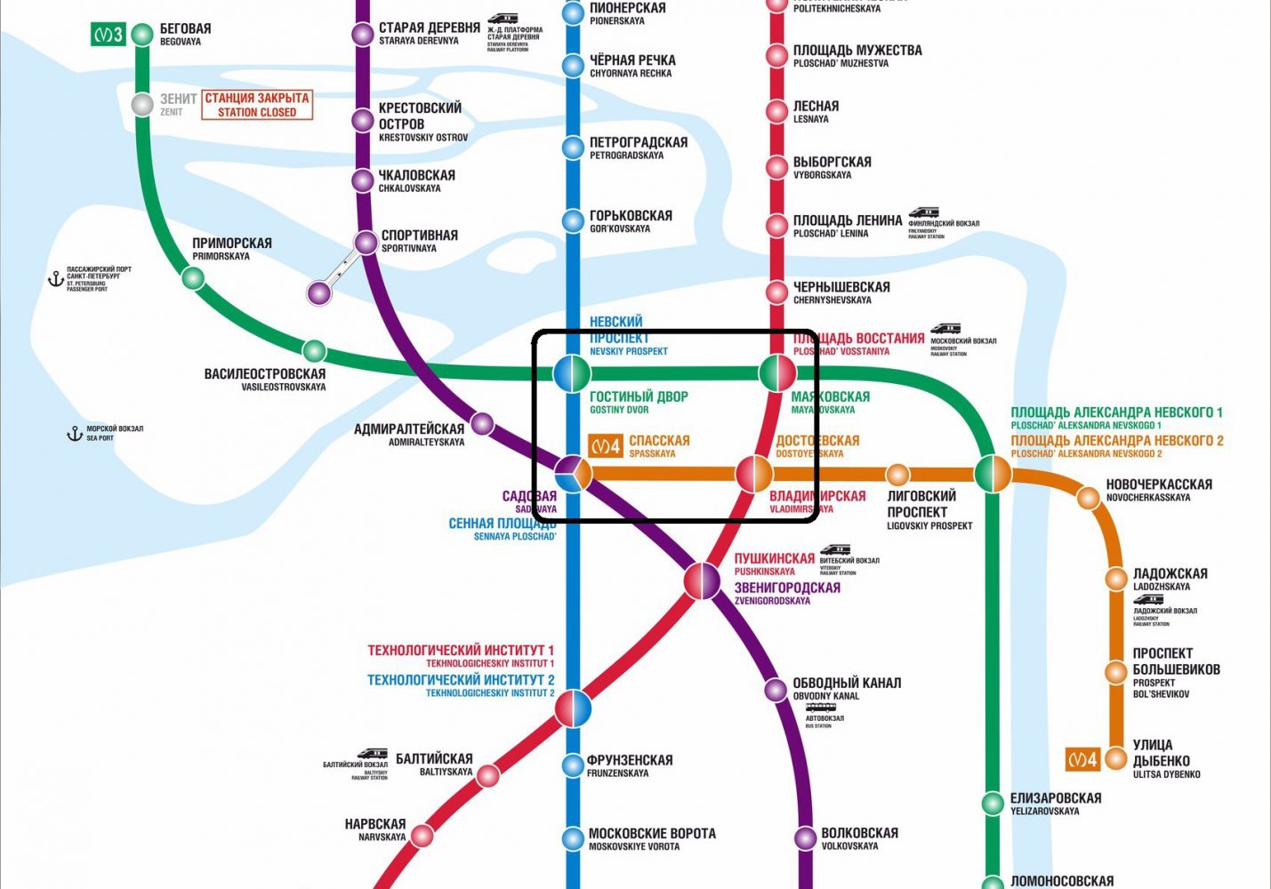 Метро спб схема с новыми станциями 2024