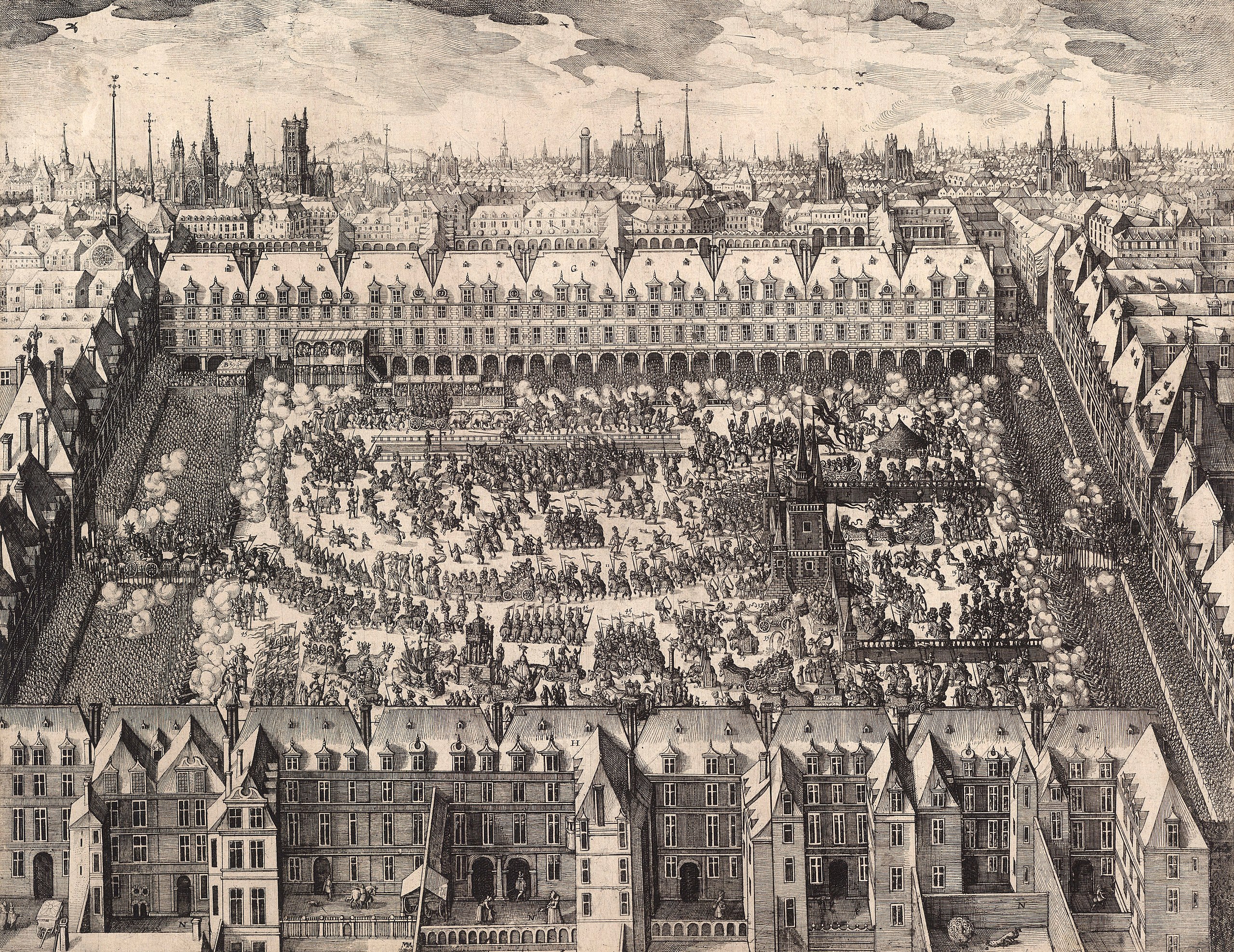 Carosel fait a la Place Royalle a Paris, 1612