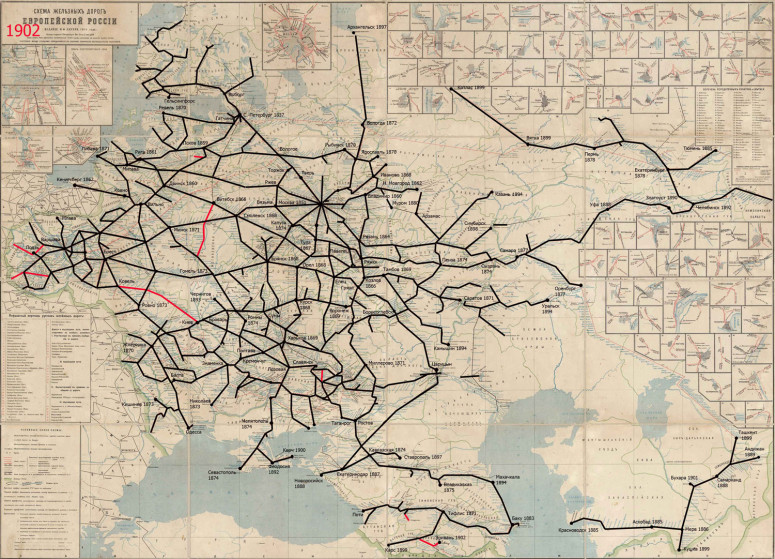 История железных дорог Российской империи. Часть 6. 1900-1917  годы. -