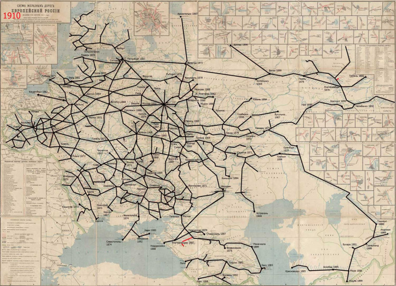 История железных дорог Российской империи. Часть 6. 1900-1917  годы. -