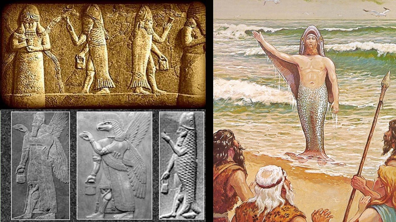 Fig.03 Fish and Scales - DNA Images in Sumerians and Pushkin's Fairy Tales
