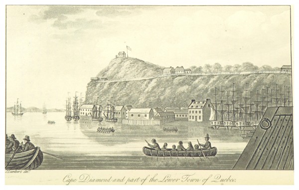 LAMBERT 1816 CAPE DIAMOND AND PART OF THE LOWER TOWN OF QUEBEC